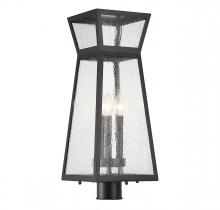  5-633-BK - Millford 3-Light Outdoor Post Lantern in Matte Black