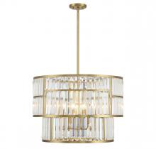  7-2224-5-322 - Rohe 5-Light Pendant in Warm Brass