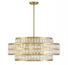  7-9048-6-322 - Renzo 6-Light Pendant in Warm Brass