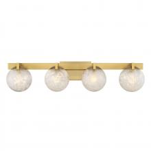  8-1017-4-322 - Darien 4-Light Bathroom Vanity Light in Warm Brass