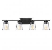  8-1020-4-BK - Calhoun 4-Light Bathroom Vanity Light in Black