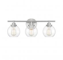  8-4050-3-SN - Carson 3-Light Bathroom Vanity Light in Satin Nickel