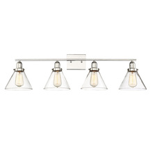  8-9130-4-109 - Drake 4-Light Bathroom Vanity Light in Polished Nickel