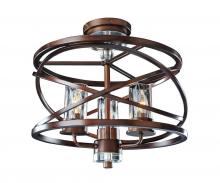  6605EZ - Eternity 3 Light Semi Flush Mount