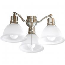 Progress P2623-09WB - Madison Collection Three-Light Ceiling Fan Light