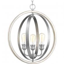  P500093-141 - Conestee Collection Three-Light Galvanized Finish Farmhouse Pendant Light