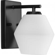  P300430-31M - Copeland Collection One-Light Matte Black Mid-Century Modern Vanity Light