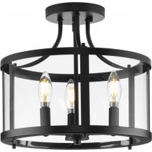  P350231-31M - Gilliam Collection 13 in. Three-Light Matte Black New Traditional Semi-Flush Mount