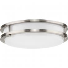  P350274-009-CS - Abide Collection 5-CCT Integrated LED Brushed Nickel Contemporary 10.24" Small Flush Mount Light