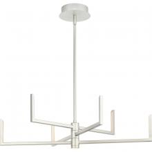  P400260-186-30 - Pivot LED Collection Modern Burnished Nickel Chandelier with Downlight