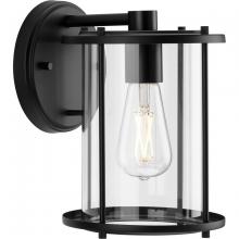  P560057-31M - Gunther One-Light Matte Black Modern Farmhouse Medium Wall Lantern