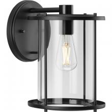  P560058-31M - Gunther One-Light Matte Black Modern Farmhouse Large Wall Lantern