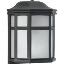  P560283-031-PC - Milford Non-Metallic Lantern Collection One-Light Textured Black Frosted Shade Traditional Outdoor W