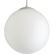  P4406-29 - Opal Globes Collection One-Light White Glass Modern Pendant Light