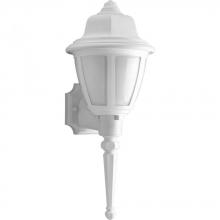  P5748-30WB - One Light White White Glass Wall Lantern