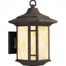  P6018-46 - One Light Weathered Bronze Wall Lantern