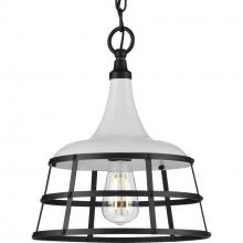  P500236-030 - Bastille Collection One-Light White Coastal Pendant Light