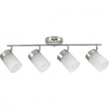  P900012-009 - Ridgecrest Collection Brushed Nickel Four-Head Multi-Directional Track