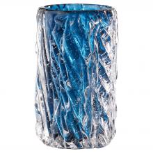  11897 - Thorough Vase|Blue | Clear-Sm