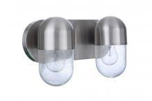  55002-BNK - Pill 2 Light Vanity in Brushed Polished Nickel