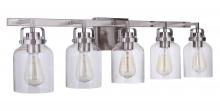  53605-BNK - Foxwood 5 Light Vanity in Brushed Polished Nickel