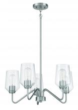  56125-BNK - Shayna 5 Light Chandelier in Brushed Polished Nickel