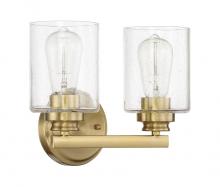  50502-SB - Bolden 2 Light Vanity in Satin Brass