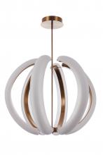  58891-SB-LED - Unwind Large LED Pendant in Satin Brass