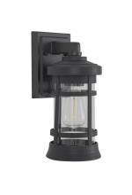  ZA2304-TB-C - Resilience 1 Light Small Outdoor Wall Lantern in Textured Black, Clear Lens