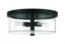  55684-FB - Hailie 4 Light Flushmount in Flat Black