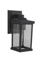  ZA2404-TB-C - Resilience 1 Light Small Outdoor Wall Lantern in Textured Black, Clear Lens