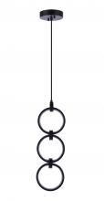  59393-FB-LED - Context 3 Light LED Pendant in Flat Black