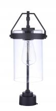  ZA3315-MN - Franklin 1 Light Outdoor Post Mount in Midnight