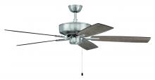  P52BNK5-52DWGWN - 52" Pro Plus Fan in Brushed Polished Nickel w/ Driftwood/Grey Walnut Blades