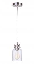  53691-BNK - Foxwood 1 Light Mini Pendant in Brushed Polished Nickel