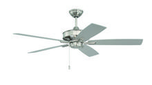  OPT52BNK5 - 52" Optimum in Brushed Polished Nickel w/ Brushed Nickel/Dark Driftwood Blades