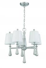  57425-BNK - Palmer 5 Light Mini Chandelier in Brushed Polished Nickel