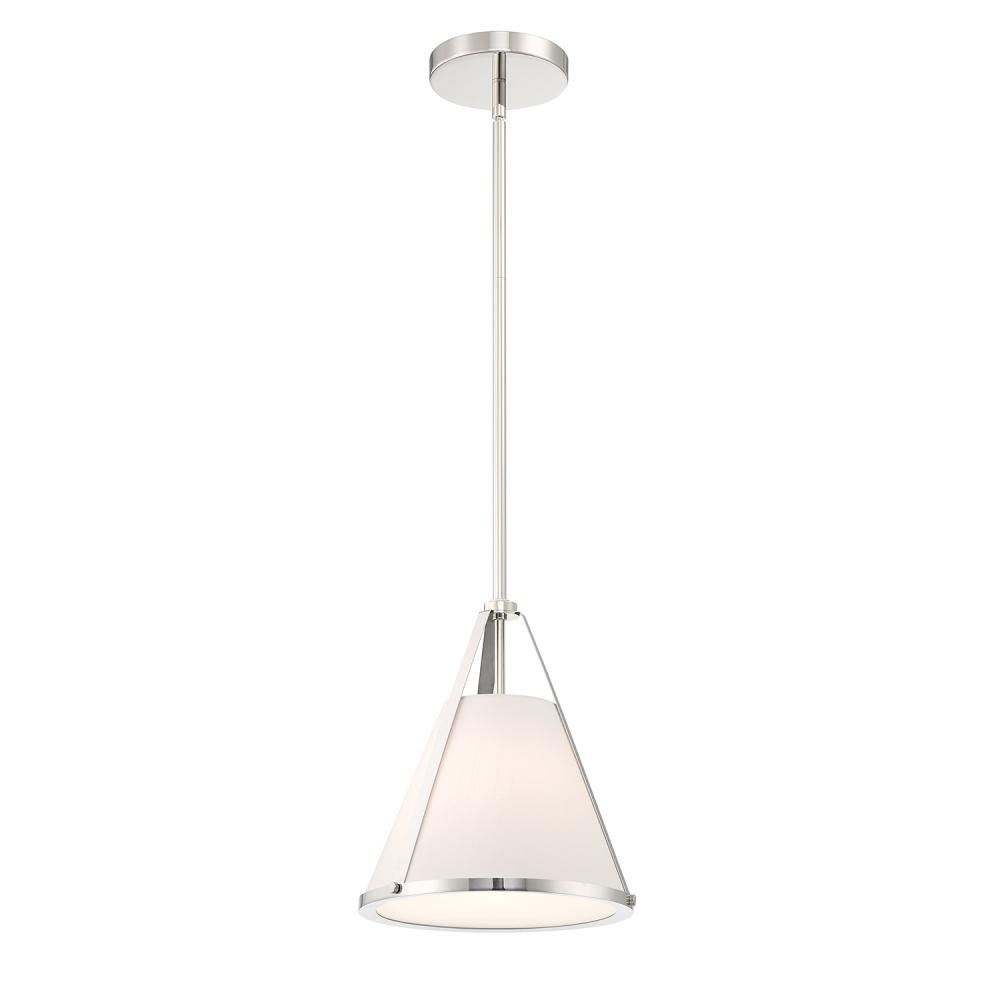 Fulton 1 Light Polished Nickel Pendant