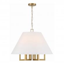  2256-VG - Libby Langdon Westwood 6 Light Vibrant Gold Chandelier