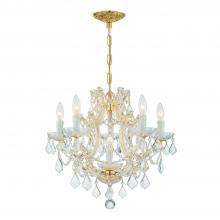  4405-GD-CL-SAQ - Maria Theresa 6 Light Spectra Crystal Gold Chandelier