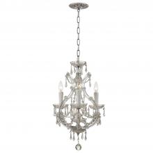  4473-CH-CL-S - Maria Theresa 4 Light Swarovski Strass Crystal Polished Chrome Mini Chandelier