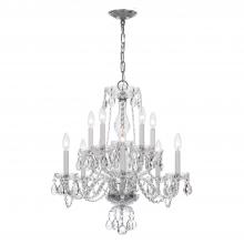  5080-CH-CL-S - Traditional Crystal 10 Light Swarovski Strass Crystal Polished Chrome Chandelier