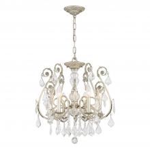  5115-OS-CL-SAQ - Regis 6 Light Spectra Crystal Olde Silver Chandelier