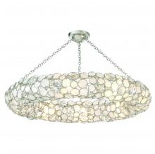  528P-SA_CEILING - Palla 8 Light Antique Silver Semi Flush Mount