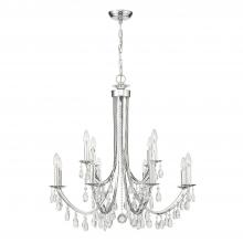  8829-CH-CL-SAQ - Bridgehampton 12 Light Spectra Crystal Polished Chrome Chandelier