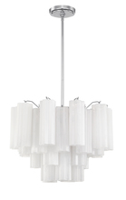  ADD-306-CH-WH - Addis 6 Light Polished Chrome Chandelier