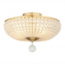  BLA-10665-GA - Bella 4 Light Antique Gold Semi Flush Mount