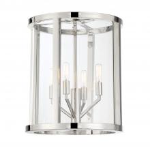  DEV-B8004-PN_CEILING - Libby Langdon Devon 4 Light Polished Nickel Semi Flush Mount