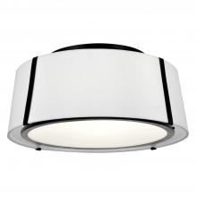  FUL-905-BK - Fulton 3 Light Matte Black Semi Flush Mount