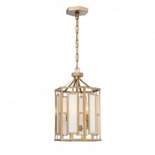 Crystorama HIL-997-VG - 3 Light Vibrant Gold Chandelier